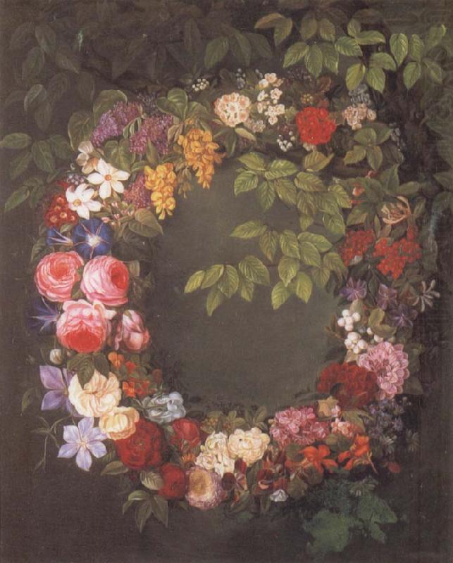 Jensen Johan Garland of flowers china oil painting image